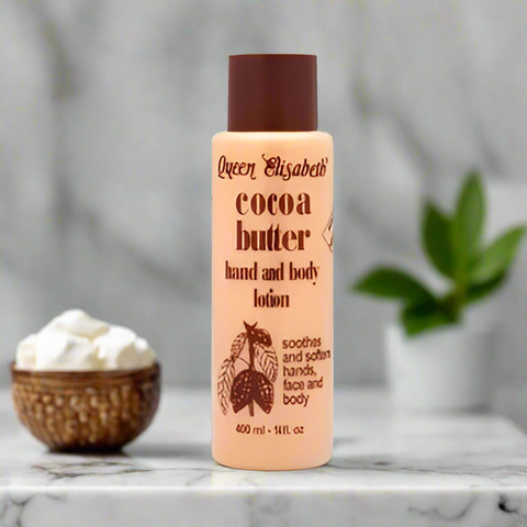Queen Elisabeth Cocoa Butter Hand and Body Lotion 14 oz Queen Elisabeth Cocoa Butter Hand and Body Lotion 14 oz