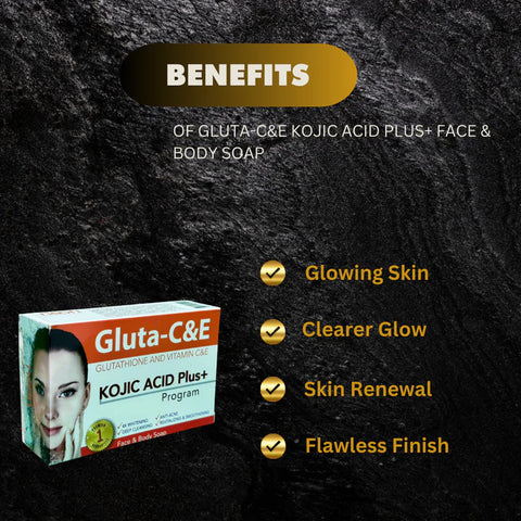 Gluta-C&E Kojic Acid plus+ Face & Body Soap Gluta-C&E Kojic Acid plus+ Face & Body Soap