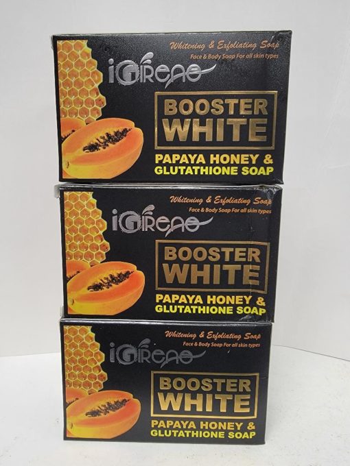 Booster white papaya & honey soap 160g