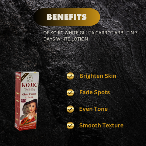 Kojic White Gluta Carrot Arbutin 7 days white lotion