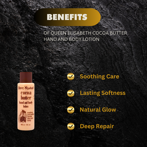 Queen Elisabeth Cocoa Butter Hand and Body Lotion 14 oz