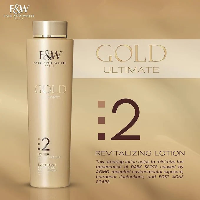 FAIR & WHITE GOLD ULTIMATE 2 UNIFIER EVEN TONE REVITALIZING BODY LOTION