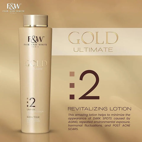 FAIR & WHITE GOLD ULTIMATE 2 UNIFIER EVEN TONE REVITALIZING BODY LOTION