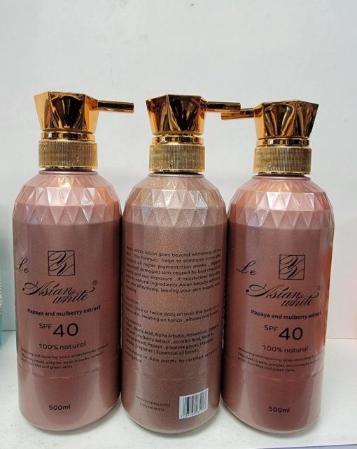 6 Pic Asian white papaya and mulberry extract lotion with SPF40 (500ML)