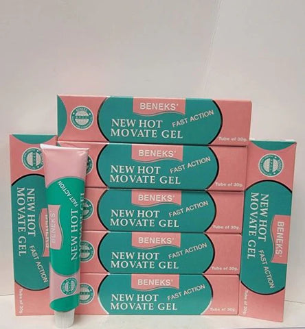 10 Pack Benek Hot Movate Gel 30g