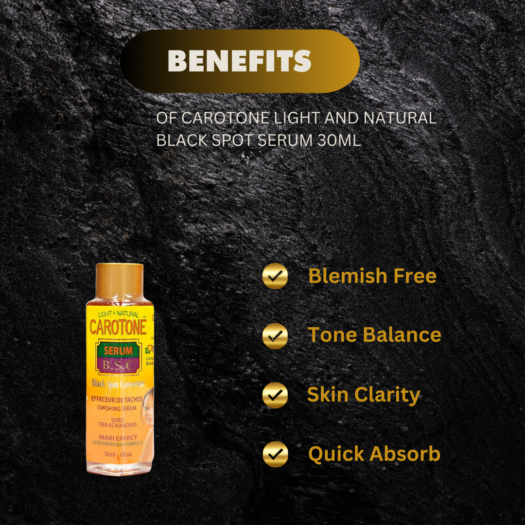 Carotone Light and Natural Black Spot Serum 30ml Clearance