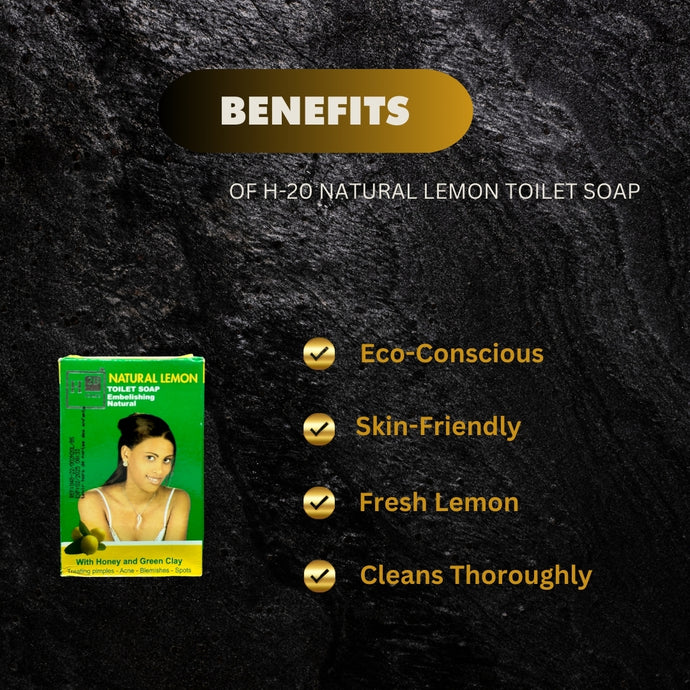 H20 Natural Lemon Soap 250g