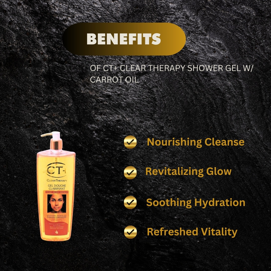 CT+ Clear Therapy Shower Gel w/ Carrot 800 ml