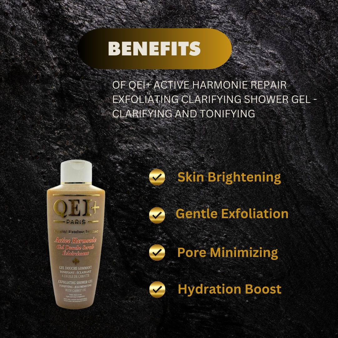 QEI+ Active Harmonie Repair Exfoliating Clarifying Shower Gel - Clarifying and tonifying 1000ml