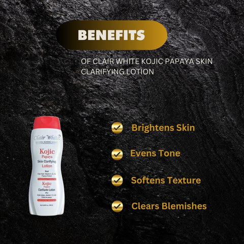 Clair White Kojic Papaya Skin Clarifying Lotion 500ml | 16.8oz
