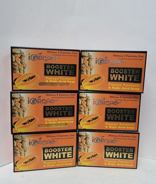 Booster white papaya Turmeric and kojic acid soap