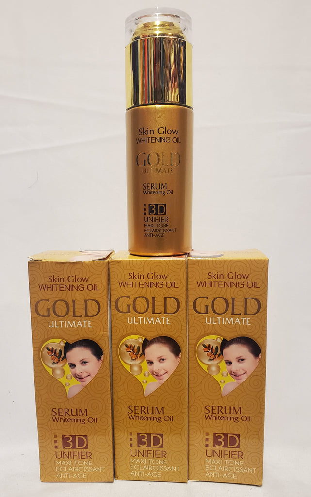 SKIN GLOW WHITENING OIL GOLD ULTIMA SERUM 3D UNIFIER