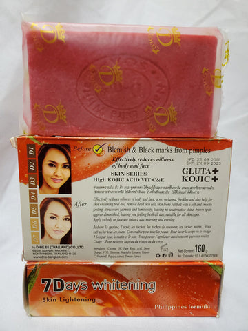 KOJIC TOMATO GLUTA COLLAGEN 7DAYS WHITENING SOAP