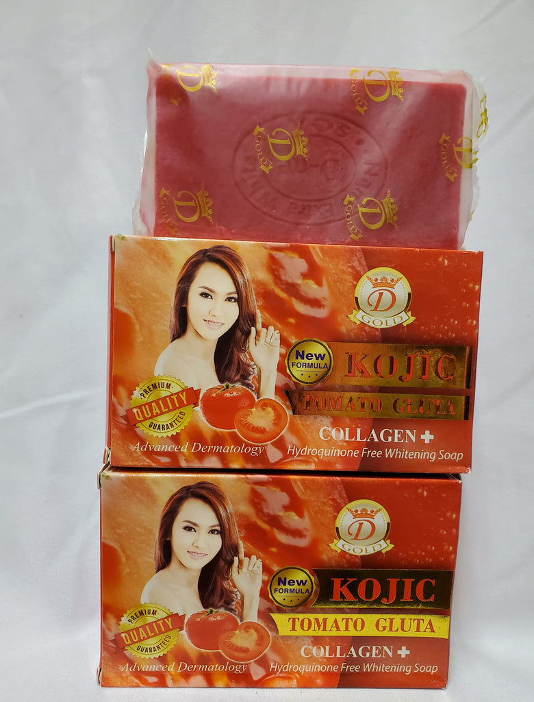 KOJIC TOMATO GLUTA COLLAGEN 7DAYS WHITENING SOAP