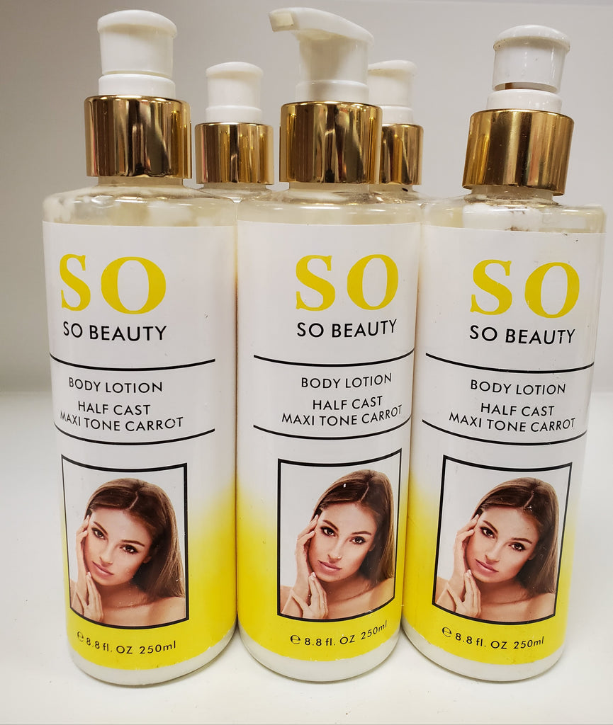 SO BEAUTY BODY LOTION HAALF CAST MAXITONE CARROT
