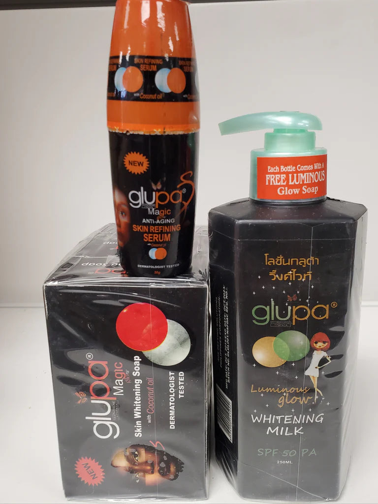 Glupa Luminous Glow Milk+ Soap + Serum