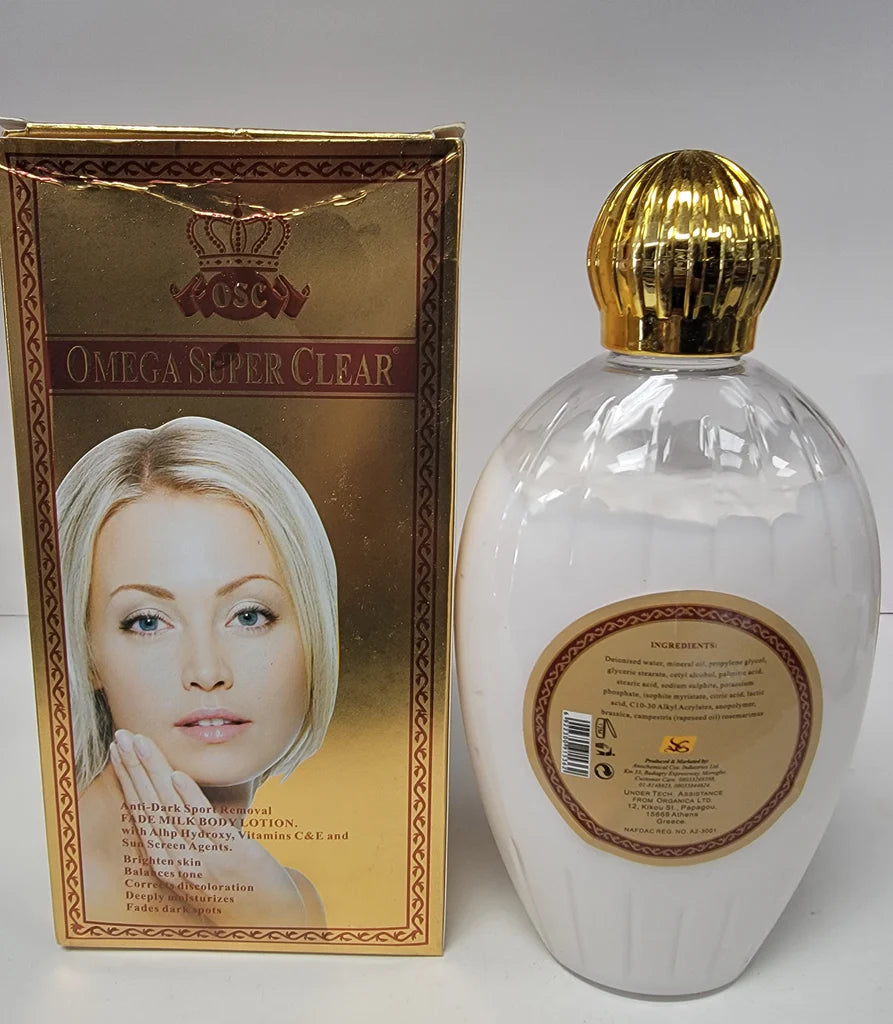 OMEGA SUPER CLEAR WHITENING BODY MILK HYDROQUINONE FREE