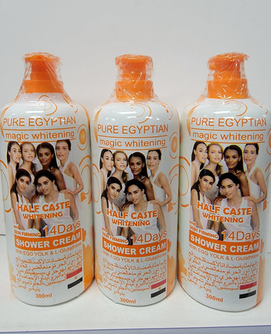 Pure egyptian magic whitening halfcast whitening shower cream 300ml