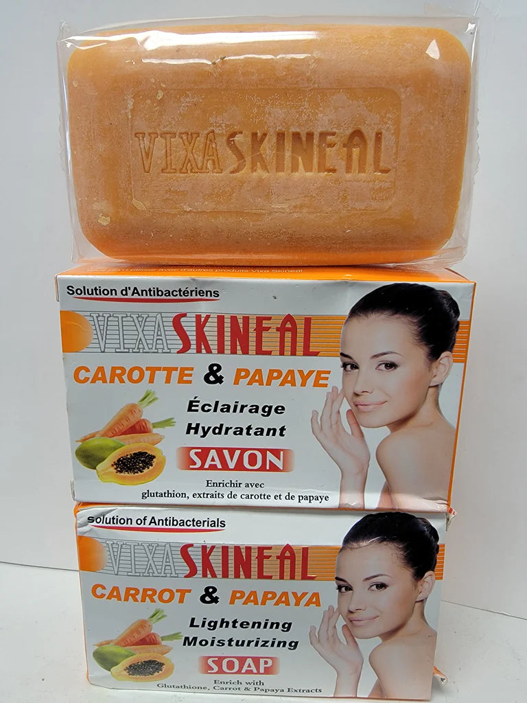 Vixa skineal carrot & papaya lightening soap