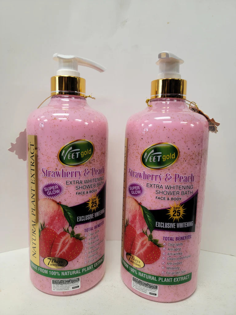 Veetgold strawberry & peach shower gel100ml