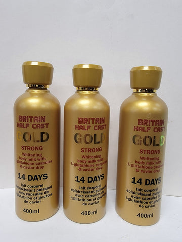 Britain Half Cast gold body lotion