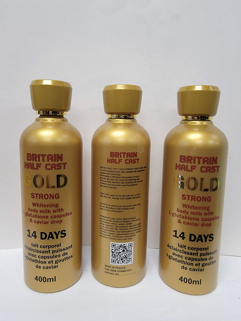 Britain Half Cast gold body lotion