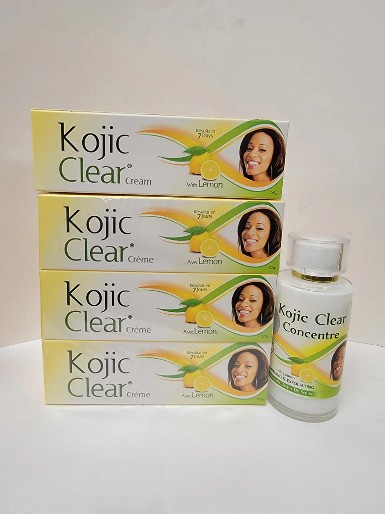 Kojic clear lightening serum & 6 pic tube cream