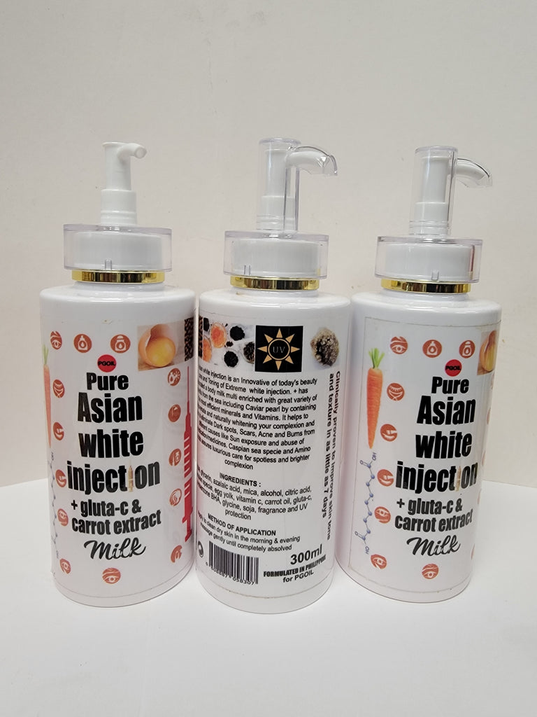 Pure Asian White gluta c carrot extract lightening body milk