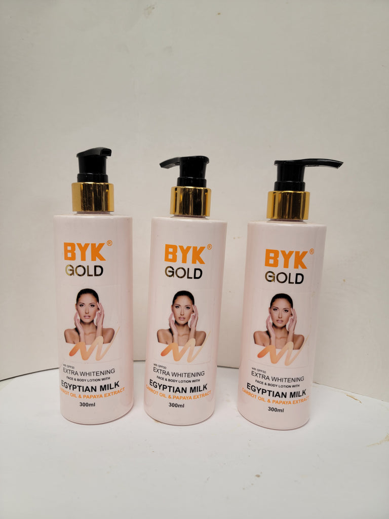 3 pic BYK Gold egytian body milk