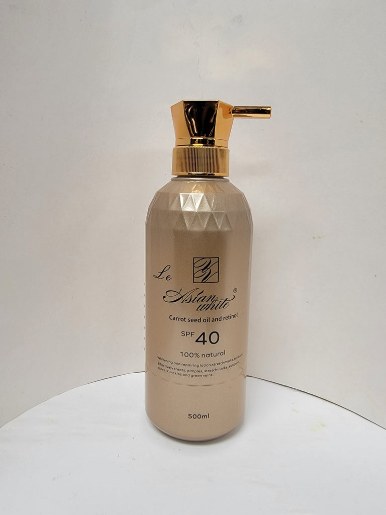 Asian white carrot seed oil lotion spf 40 500ML (Pack of 6)