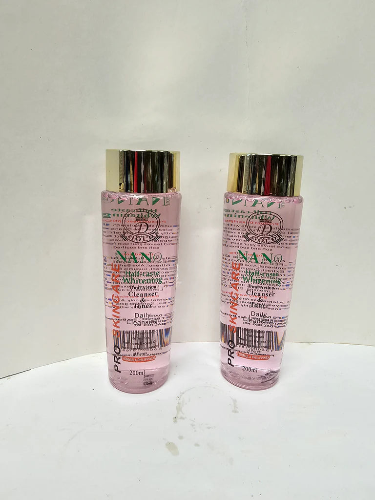 Pro skin care Nano Halfcaste whitening Cleaser & Toner