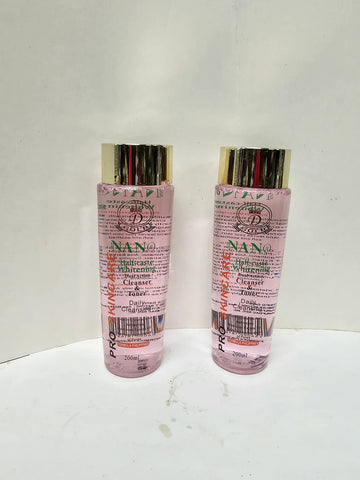 Pro skin care Nano Halfcaste whitening Cleaser & Toner