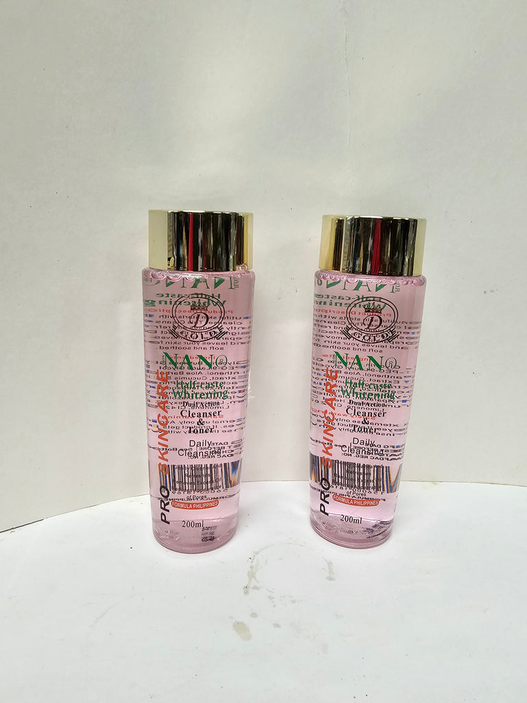 Pro skin care Nano Halfcaste whitening Cleaser & Toner