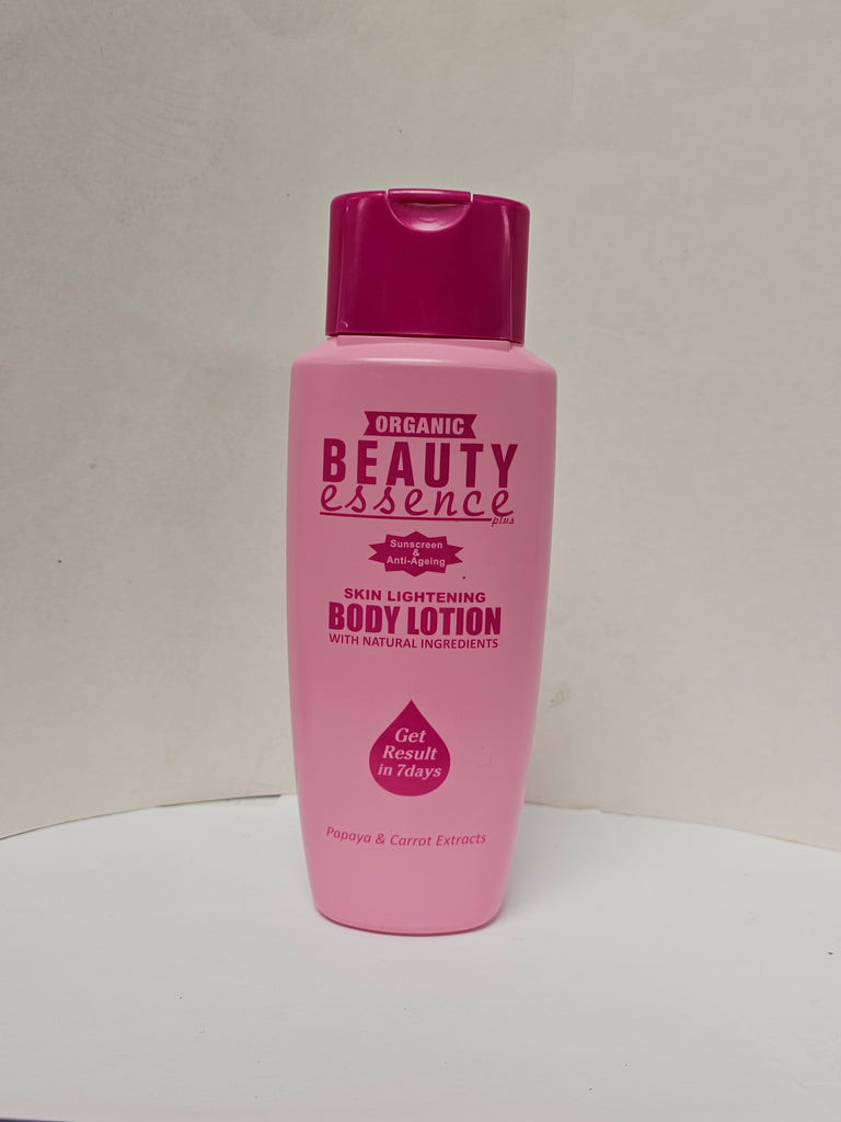 BEAUTY ESSENCE ORGANIC SKIN LIGHTENING BODY LOTION WITH NATURAL INGREDIENTS