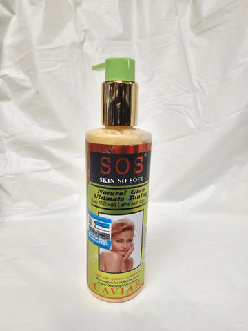 SOS SKIN SO SOFT NATURAL GLOW ULTIMATE TONING BODY MILK CARROT