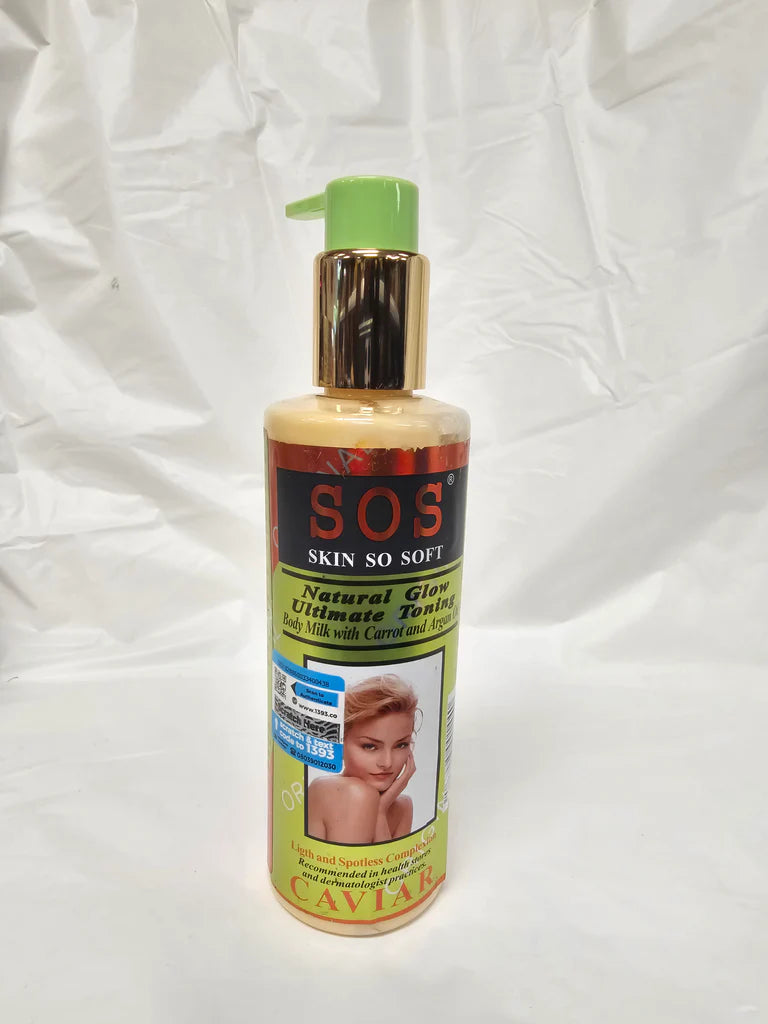 SOS SKIN SO SOFT NATURAL GLOW ULTIMATE TONING BODY MILK CARROT