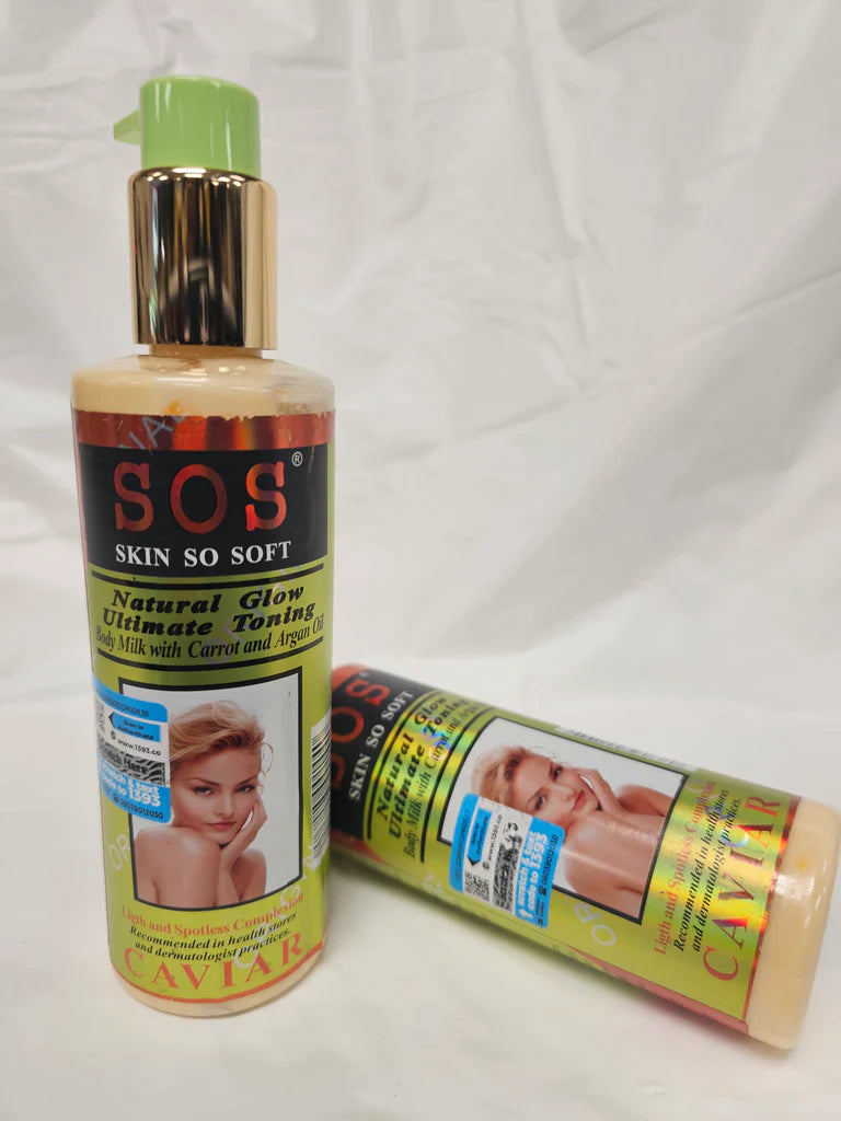 SOS SKIN SO SOFT NATURAL GLOW ULTIMATE TONING BODY MILK CARROT