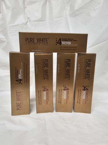 10 pic pure white gold Tube cream