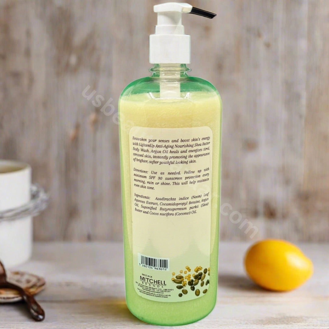 LightenUp Gold Shea Butter with Argan Bodywash 1 Lt