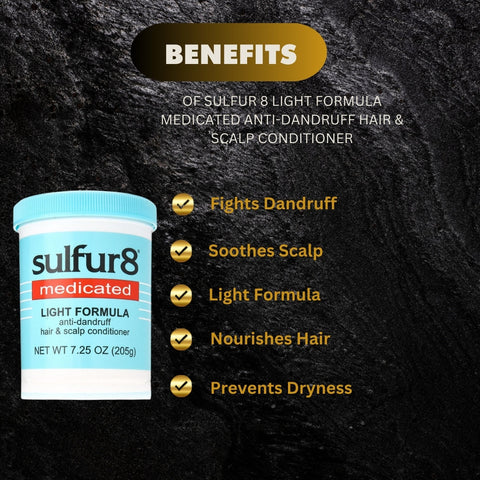 Sulfur 8 Light Formula Medicated Anti-Dandruff Hair & Scalp Conditioner 7.25oz