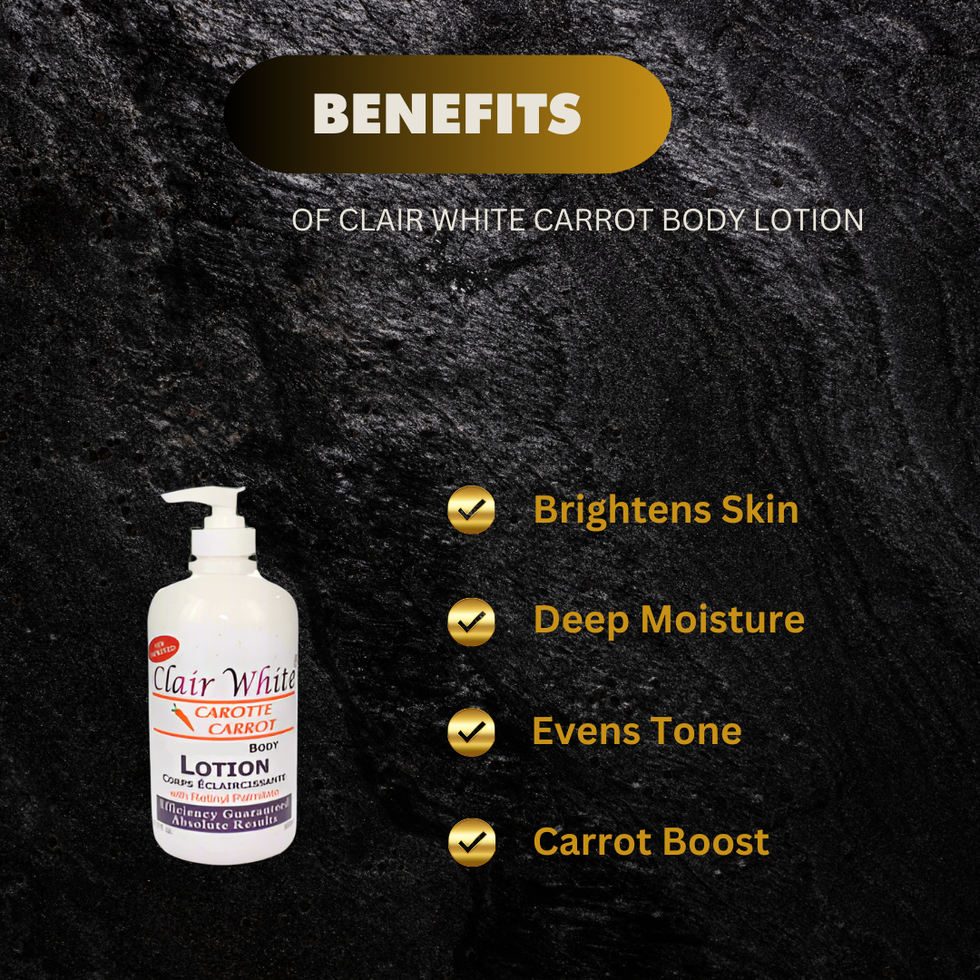 Clair White Carrot Body Lotion 16.9 oz