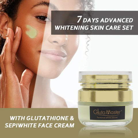 Gluta Master Advanced Whitening Skin Care Kit Anti-Spot Brightening Even Skin Tone Boost Skin Vitality Glutathione Skin Care