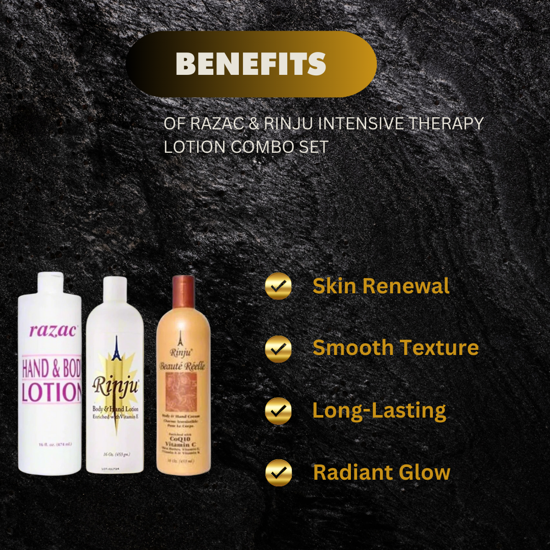 Razac & Rinju Intensive Therapy Lotion Combo Set 48oz