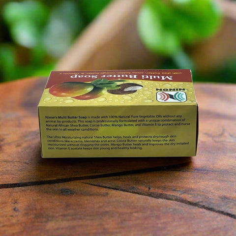 NINON Multi Butter Soap Is Made with 100% Natural Pure Vegetable 5oz