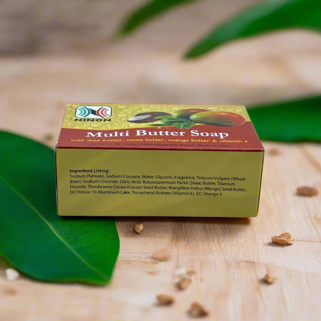NINON Multi Butter Soap Is Made with 100% Natural Pure Vegetable 5oz