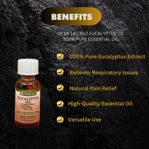 De La Cruz Eucalyptus Oil 100% Pure Essential Oil 30ml