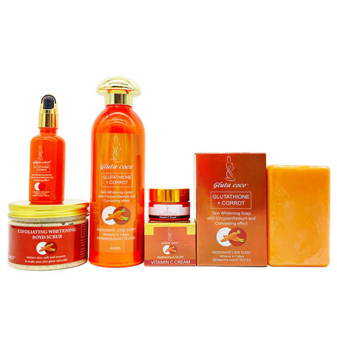 Carrot Whitening Skincare Set with Vitamin C and Carrot Oil