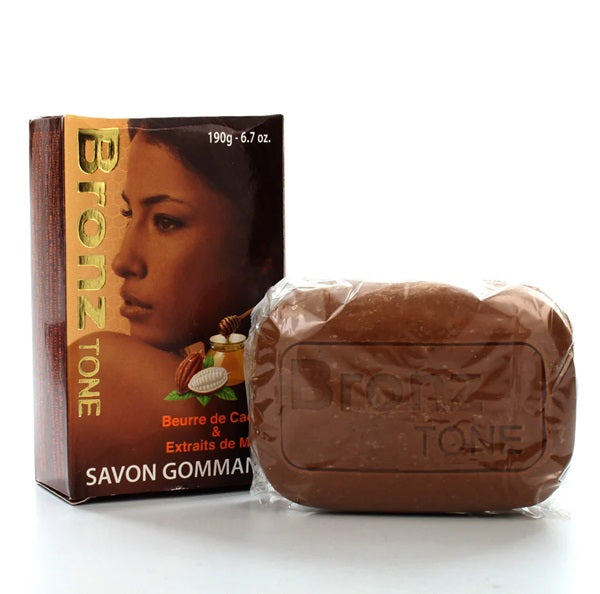 Bronz Tone Coco Butter & Honey Extract Exfoliating Soap190g