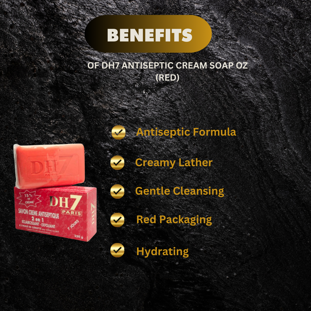 DH7 Antiseptic Cream Soap 8.75 oz (red)