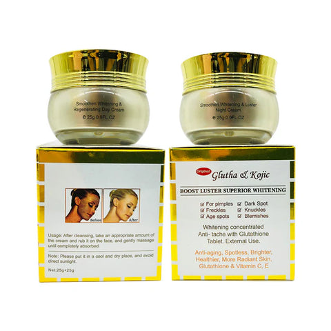 24K Gold Gluta Kojic Whitening Face Cream